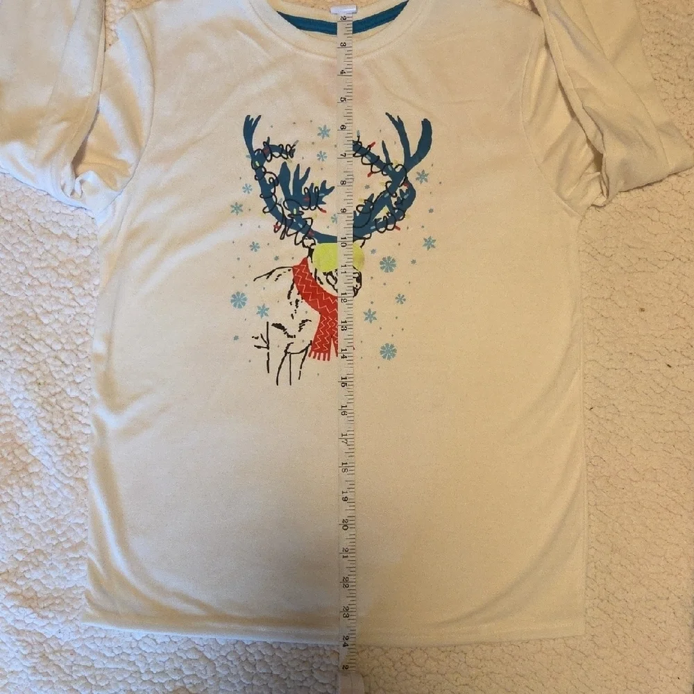 Cat & Jack Reindeer Pajama Set - White and Red Plaid